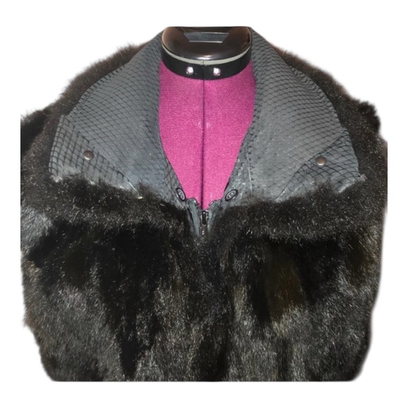Andrew Marc versatile suede jacket & fur vest and Puffer coat + FREE GIFT - Picture 5 of 8